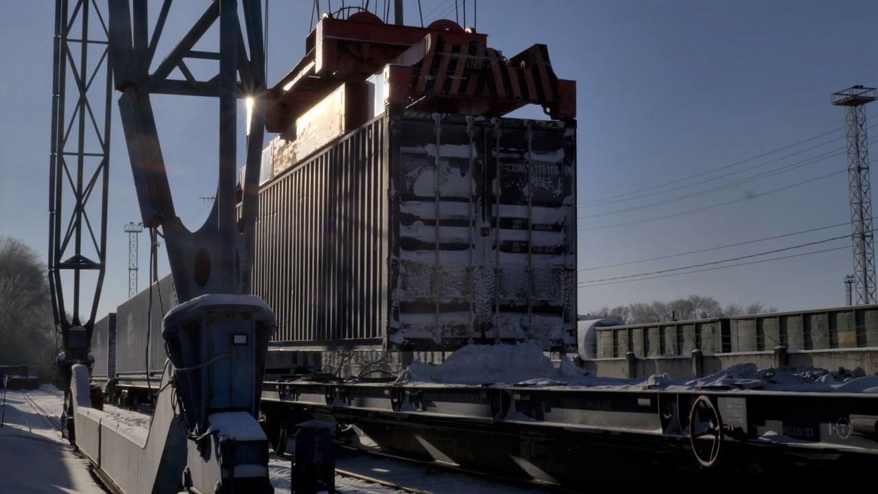 В Ульяновск прибыл первый в этом году контейнерный поезд из Чэнду